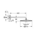 Deszczownica Rainshower Mono 310 Cube 422mm 26564AL0 Grohe