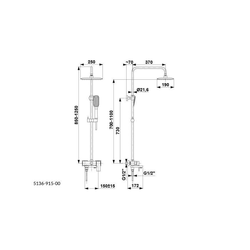 Deszczownica Logon Ze Składaną Wylewką 190x260 mm 5136-915-00 KFA