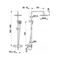 Kolumna Moza Prysznicowa Termostatyczna Czarna 225 mm 5736-910-81 KFA