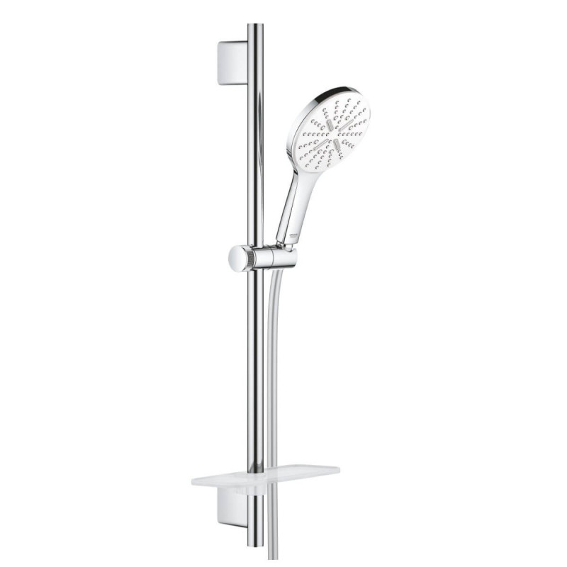 Zestaw Z Drążkiem Prysznicowym 3 Strumienie Rainshower SmartActive 130 Moon White 26576LS0 Grohe