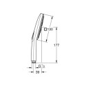 Słuchawka Prysznicowa Rainshower Smartactive 130 Cube Brushed Hard Graphite 26582AL0 Grohe