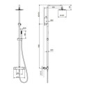 Termostatyczny Zestaw Prysznicowy Rain Round ARAC.SY.107CR Excellent