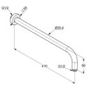 Ramię Głowicy 40 cm Czarny Mat 6651487-00 Kludi