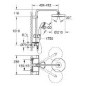 System Prysznicowy Z Termostatem Do Montażu Ściennego Chrom 26814001 Grohe
