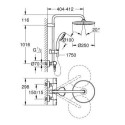 Kolumna prysznicowa Grohe Vitalio Start 250 Z Termostatem Chrom 26816000 Grohe