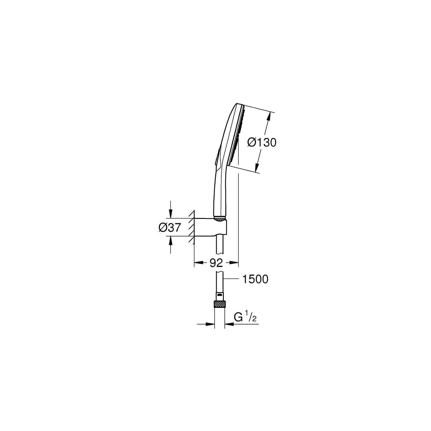 Zestaw Prysznicowy Rainshower Smartactive 130 26581000 Grohe