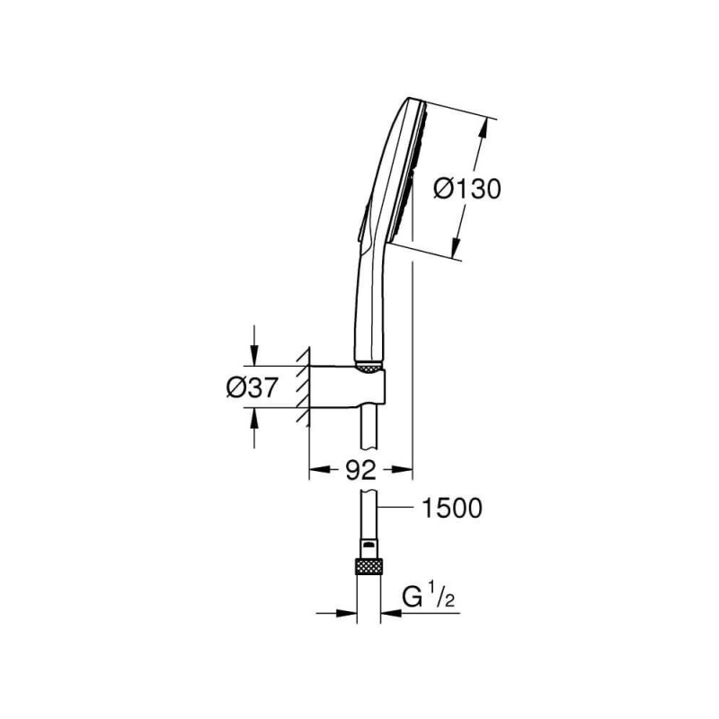 Zestaw Prysznicowy Rainshower Smartactive 130 26581000 Grohe