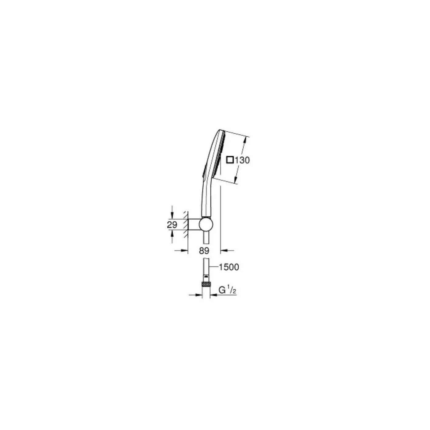 Zestaw Prysznicowy Rainshower 130 Cube 26588000 Grohe