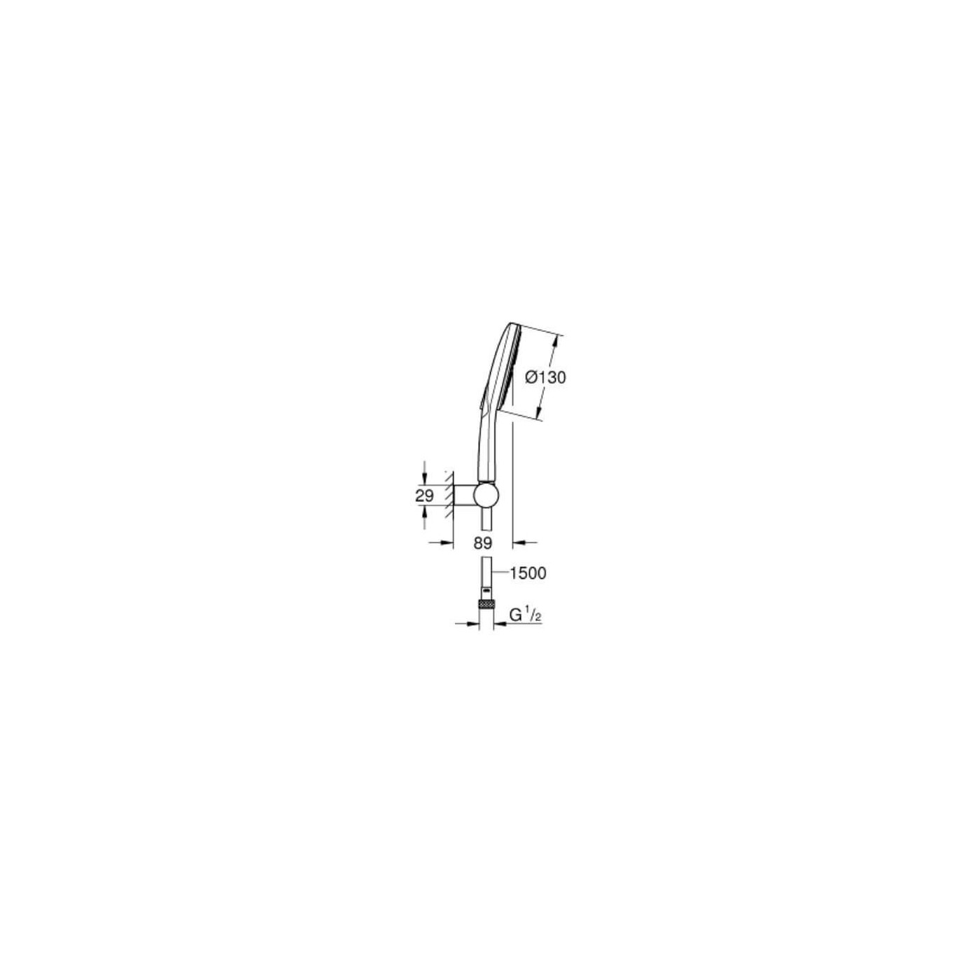 Zestaw Prysznicowy Rainshower Smaractive 130 26580000 Grohe