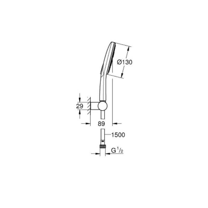 Zestaw Prysznicowy Rainshower Smaractive 130 26580000 Grohe