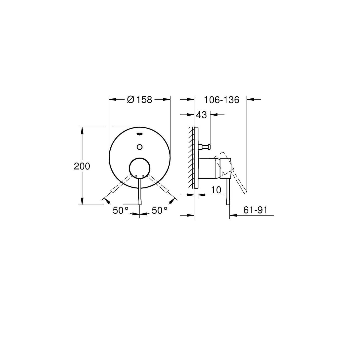 Zestaw Prysznicowy 6w1 Essence Brushed Cool Sunrise Grohe