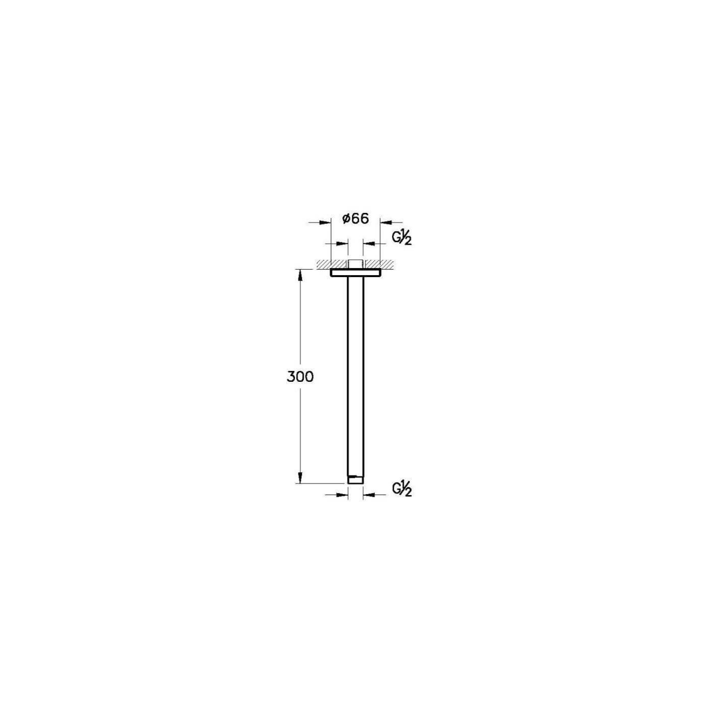 Ramię Deszczownicy Sufitowe 300 A45650 Vitra