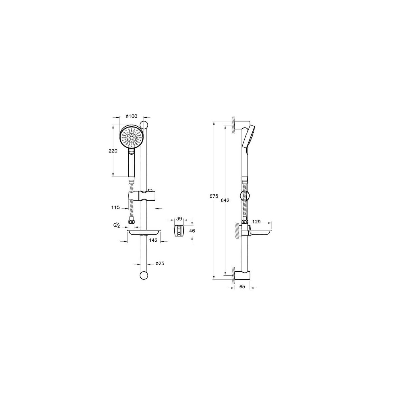 Zestaw Prysznicowy Master Slot A45693EXP Vitra
