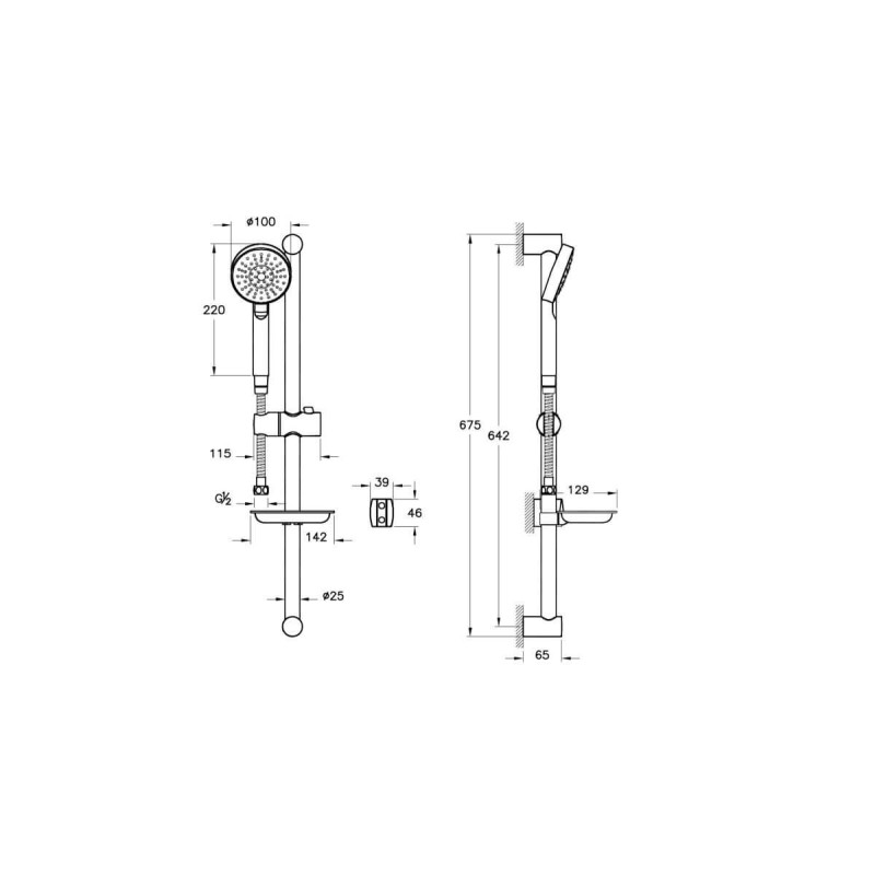 Zestaw Prysznicowy Master Slot A45693EXP Vitra
