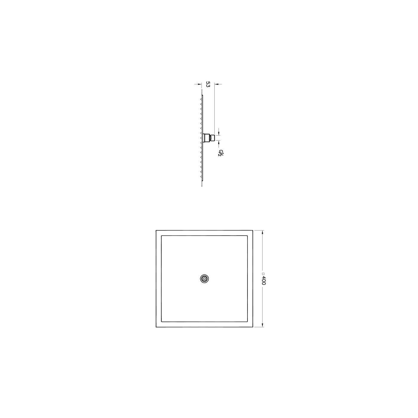 Deszczownica Kwadratowa Lite LS 400 A45645EXP Vitra