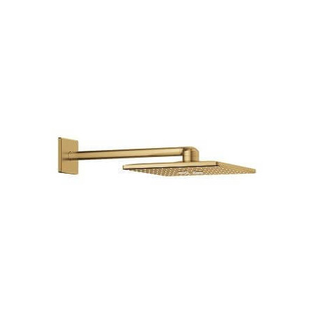 Deszczownica Z Ramieniem 430 mm 2 Strumienie Rainshower SmartActive 310 Cube Brushed Cool Sunrise 26479GN0 Grohe