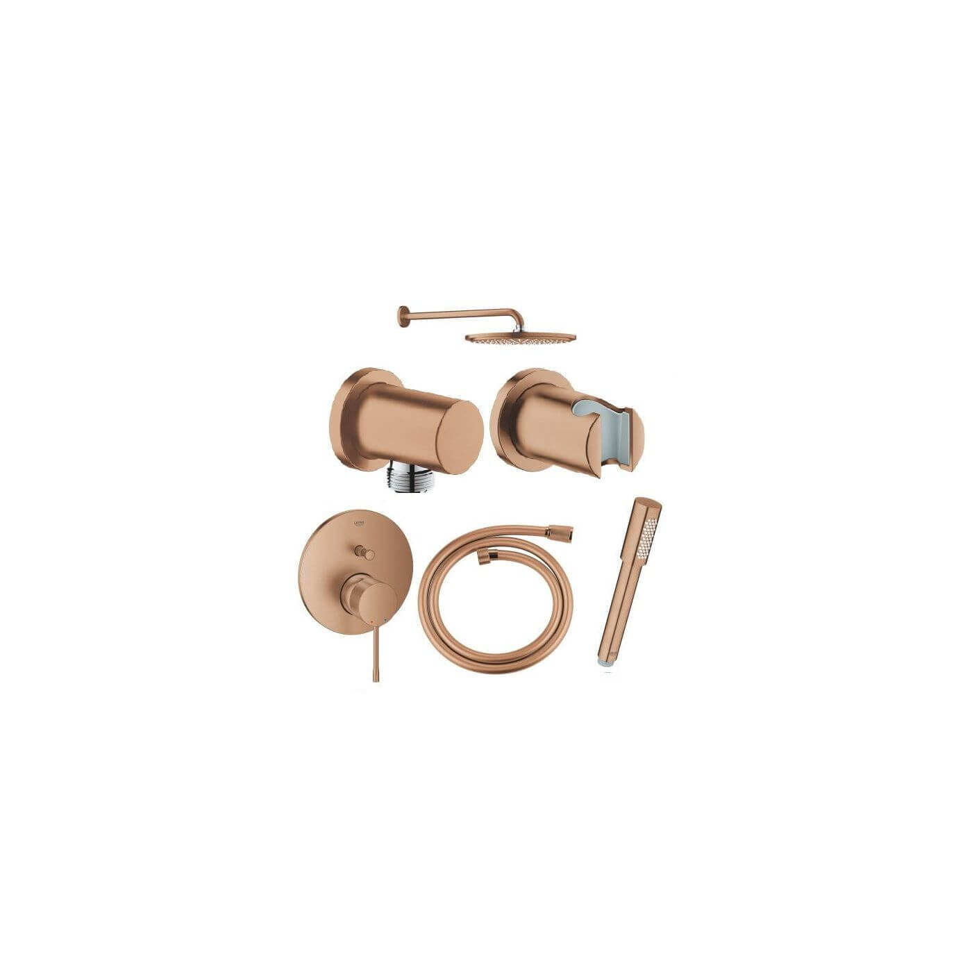Zestaw Prysznicowy 6w1 Essence Brushed Warm Sunset Grohe