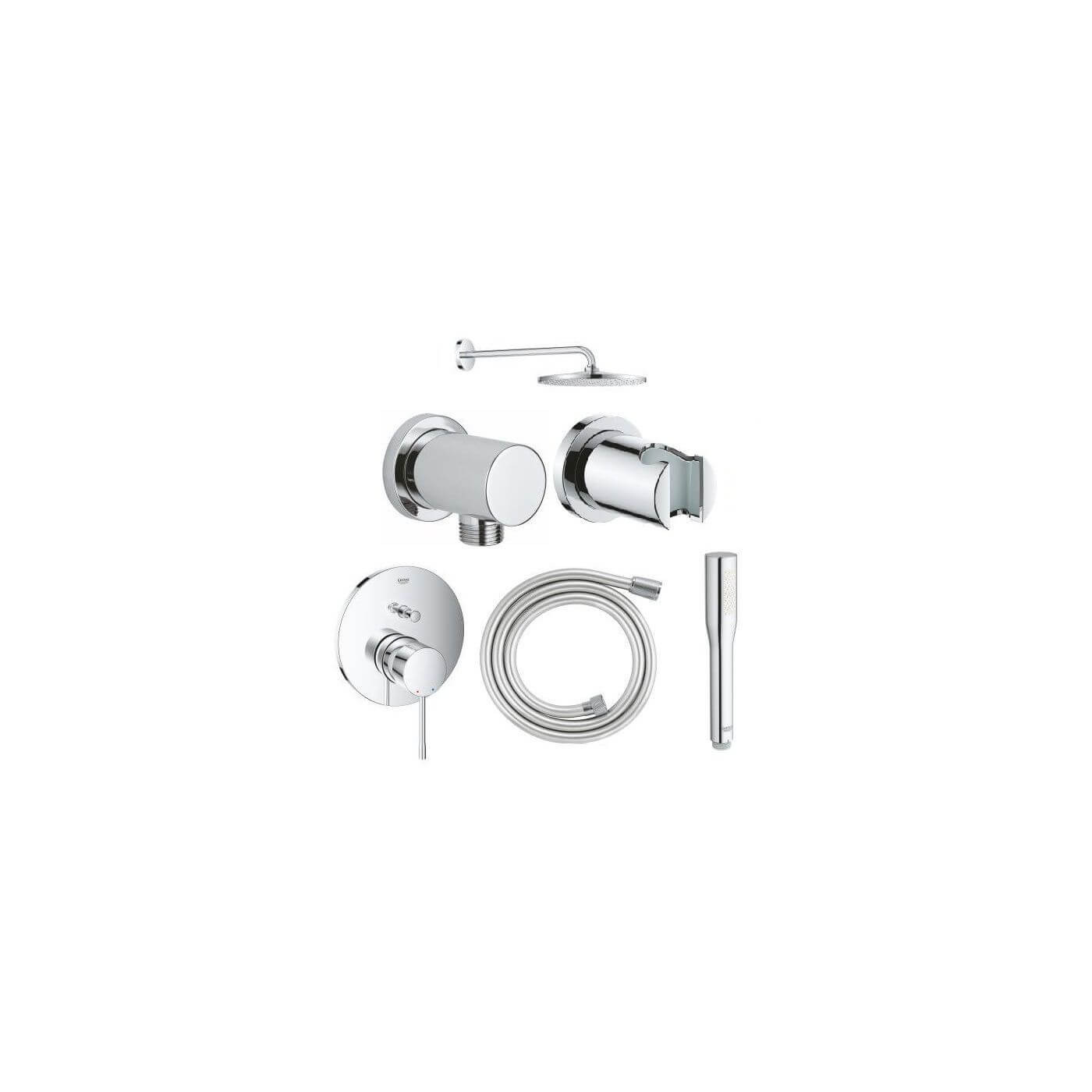 Zestaw Prysznicowy 6w1 Essence Chrom Grohe
