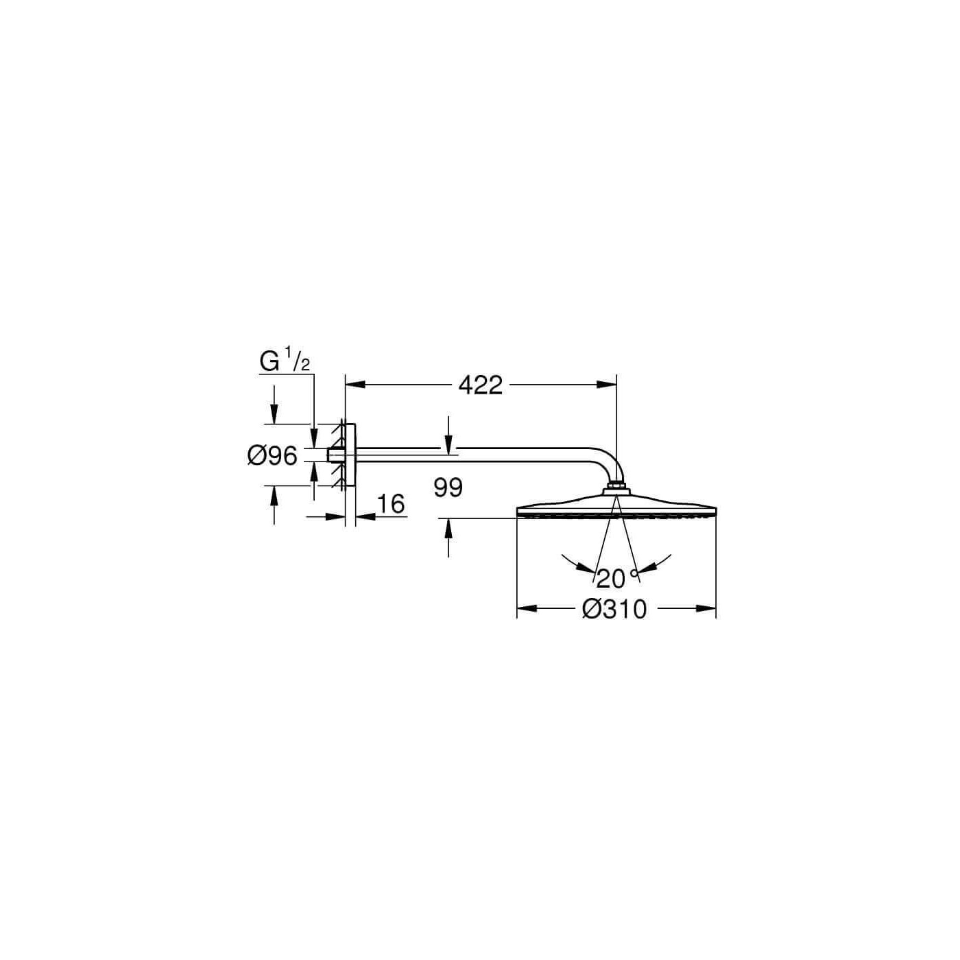 Zestaw Prysznicowy 6w1 Essence Chrom Grohe