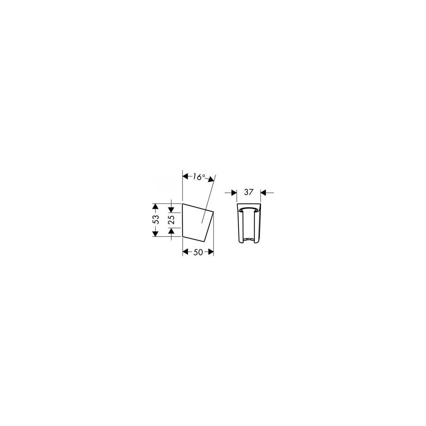 Uchwyt Prysznicowy Porter S Czarny Mat 28331670 Hansgrohe