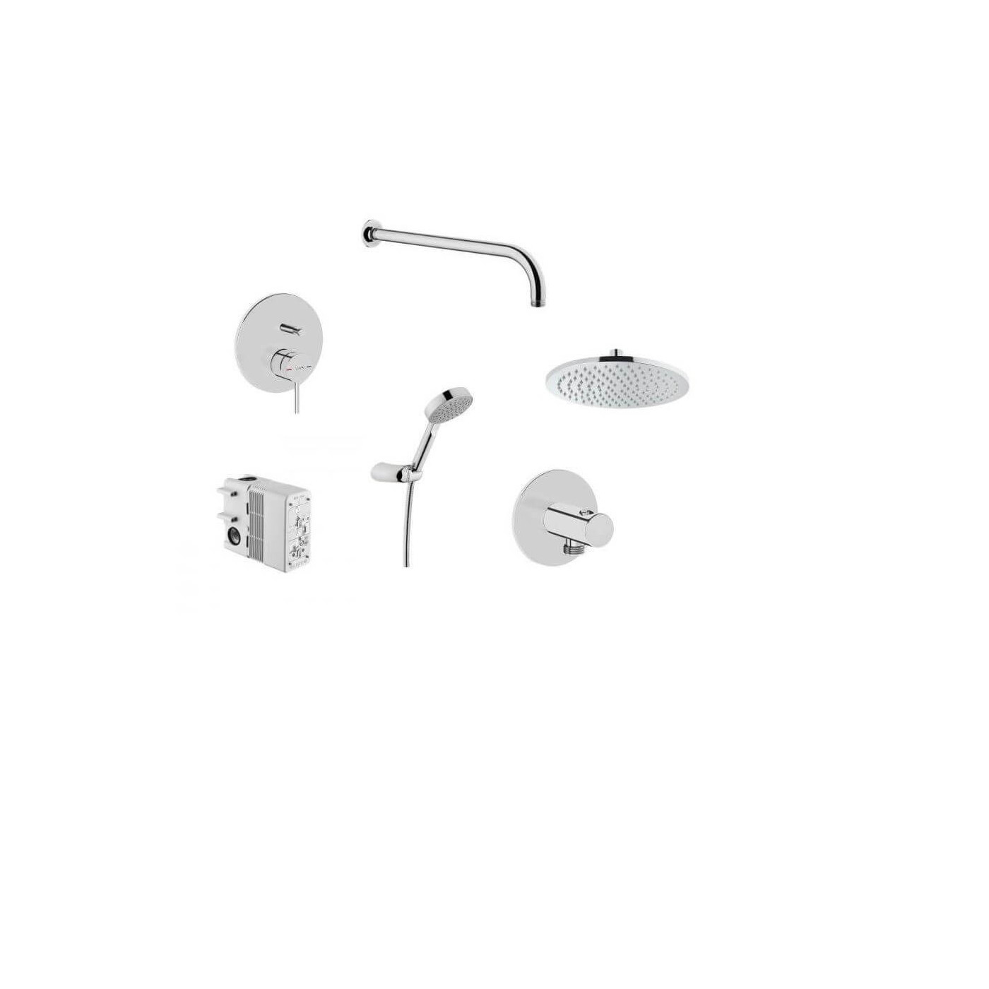 Zestaw Prysznicowy Podtynkowy Origin Chrom Vitra