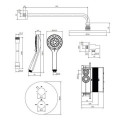 Termostatyczny System Prysznicowy Podtynkowy Y Chrom SYSYT05CR Omnires