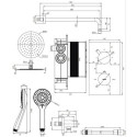 Termostatyczny System Prysznicowy Podtynkowy Y Chrom SYSYT01XCR Omnires