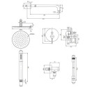 System Prysznicowy Podtynkowy Y Chrom SYSY22XCR Omnires