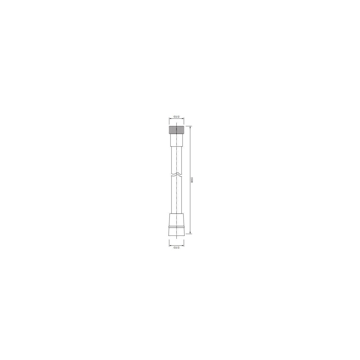 Wąż Prysznicowy Y 150 cm Złoty Szczotkowany 029GLB Omnires