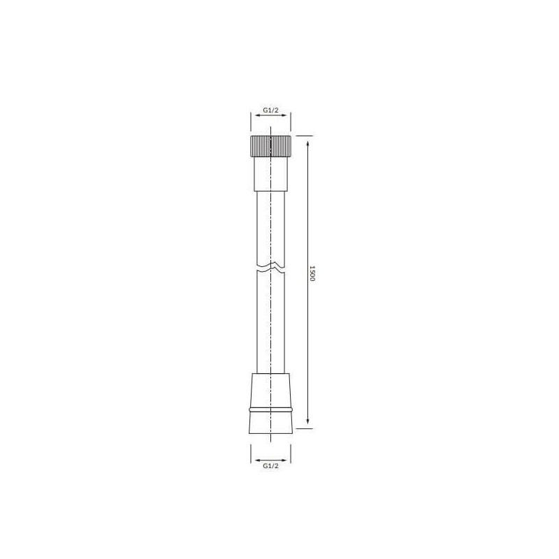 Wąż Prysznicowy Y 150 cm Złoty 029GL Omnires