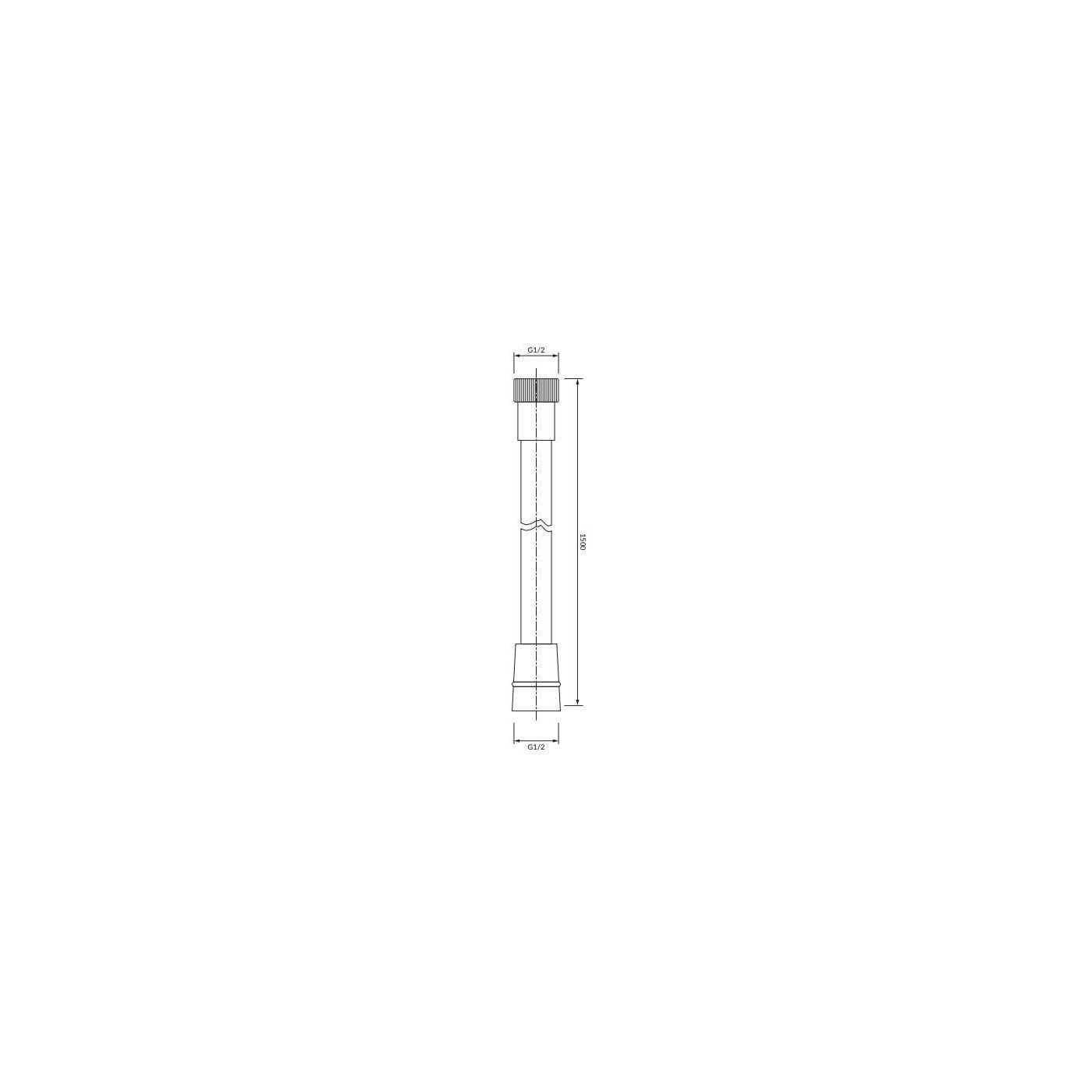 Wąż Prysznicowy Y 150 cm Nikiel 029NI Omnires