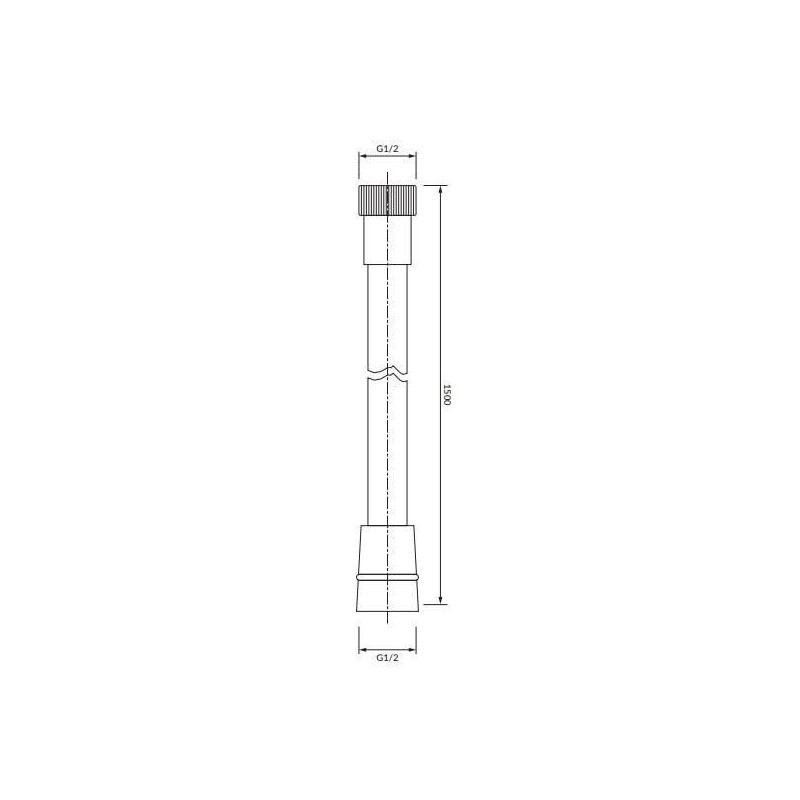 Wąż Prysznicowy Y 150 cm Nikiel 029NI Omnires