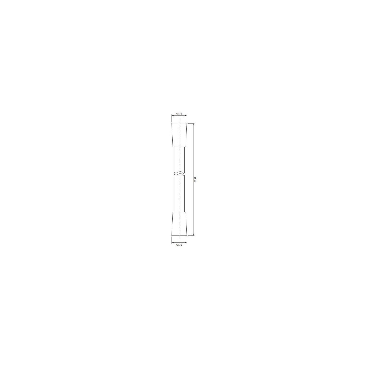 Wąż Prysznicowy Y 150 cm Złoty 028GL Omnires