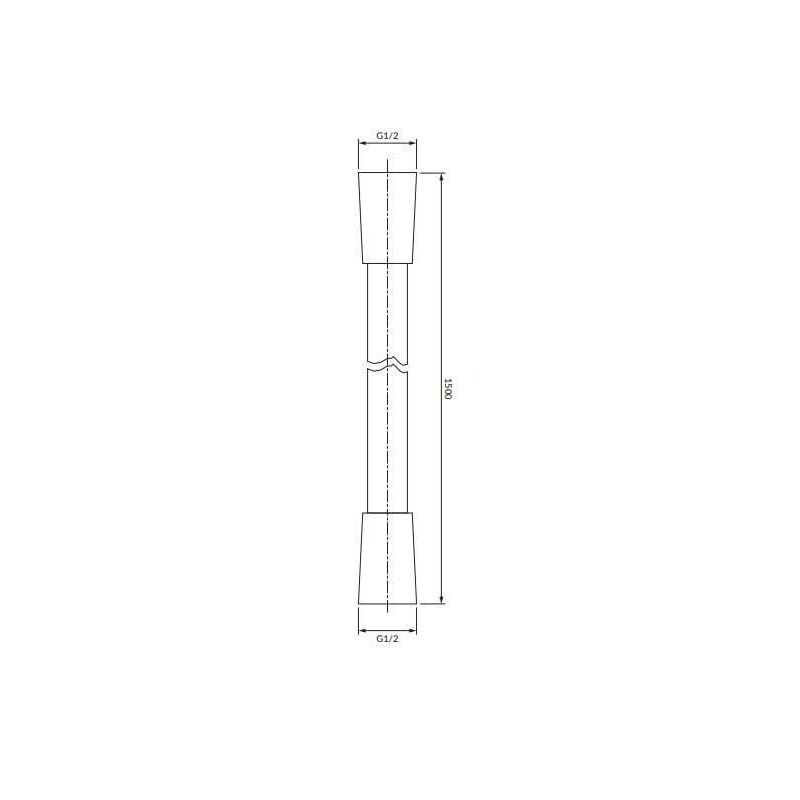 Wąż Prysznicowy Y 150 cm Złoty 028GL Omnires