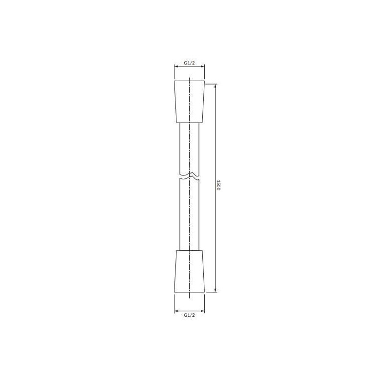 Wąż Prysznicowy Y 150 cm Grafit 023-XGR Omnires
