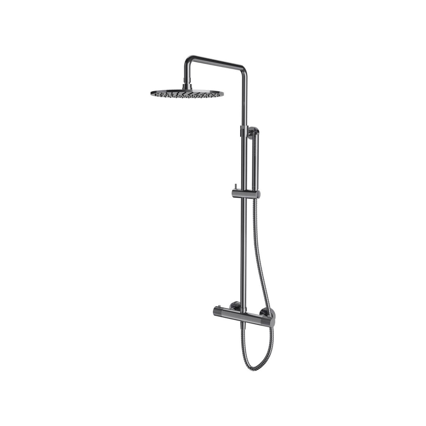 Termostatyczny System Prysznicowy Natynkowy Contour Chrom CT8044CR Omnires