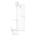Ramię Prysznicowe 40cm Contour Antracyt RA01C/KAT Omnires