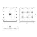 Deszczownica Slimline Czarny WG225/OBL Omnires