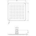 Deszczownica Slimline Grafit WG220/OGR Omnires