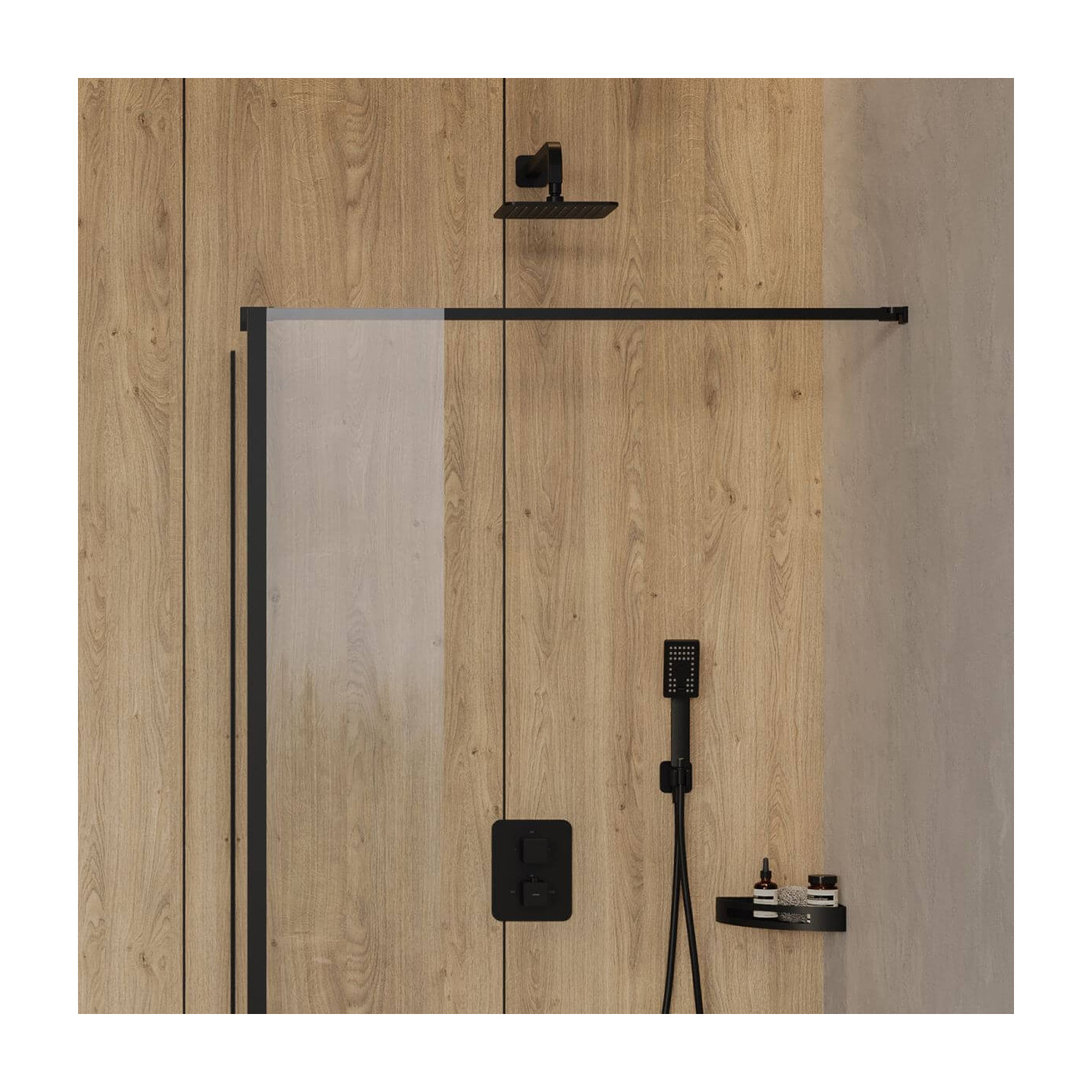 Deszczownica Slimline Czarny WG220/OBL Omnires
