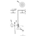 Zestaw Natryskowy Z Baterią Podtynkową Rapid-BoxStudy Różowe Złoto 26228003OP Tres