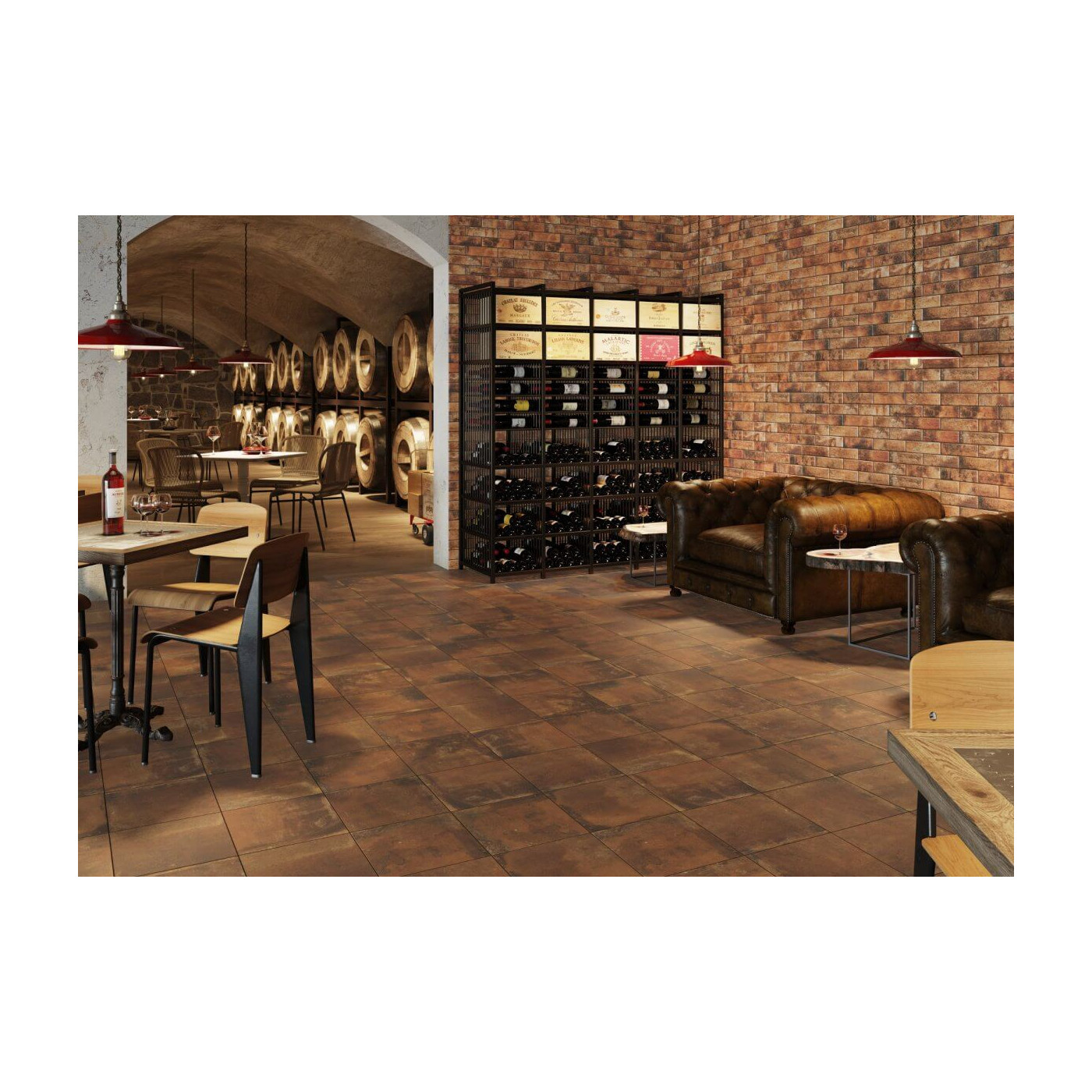 Podłoga Piatto Red 30x30 Cerrad