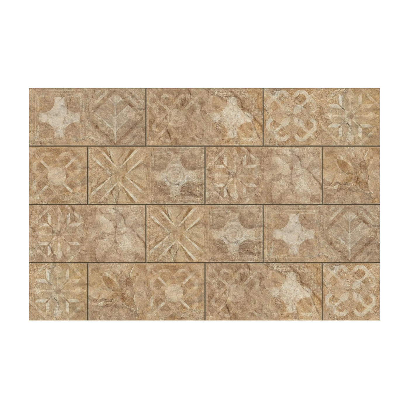 Płytka Torstone Brown Dekor 14,8x30 Cerrad