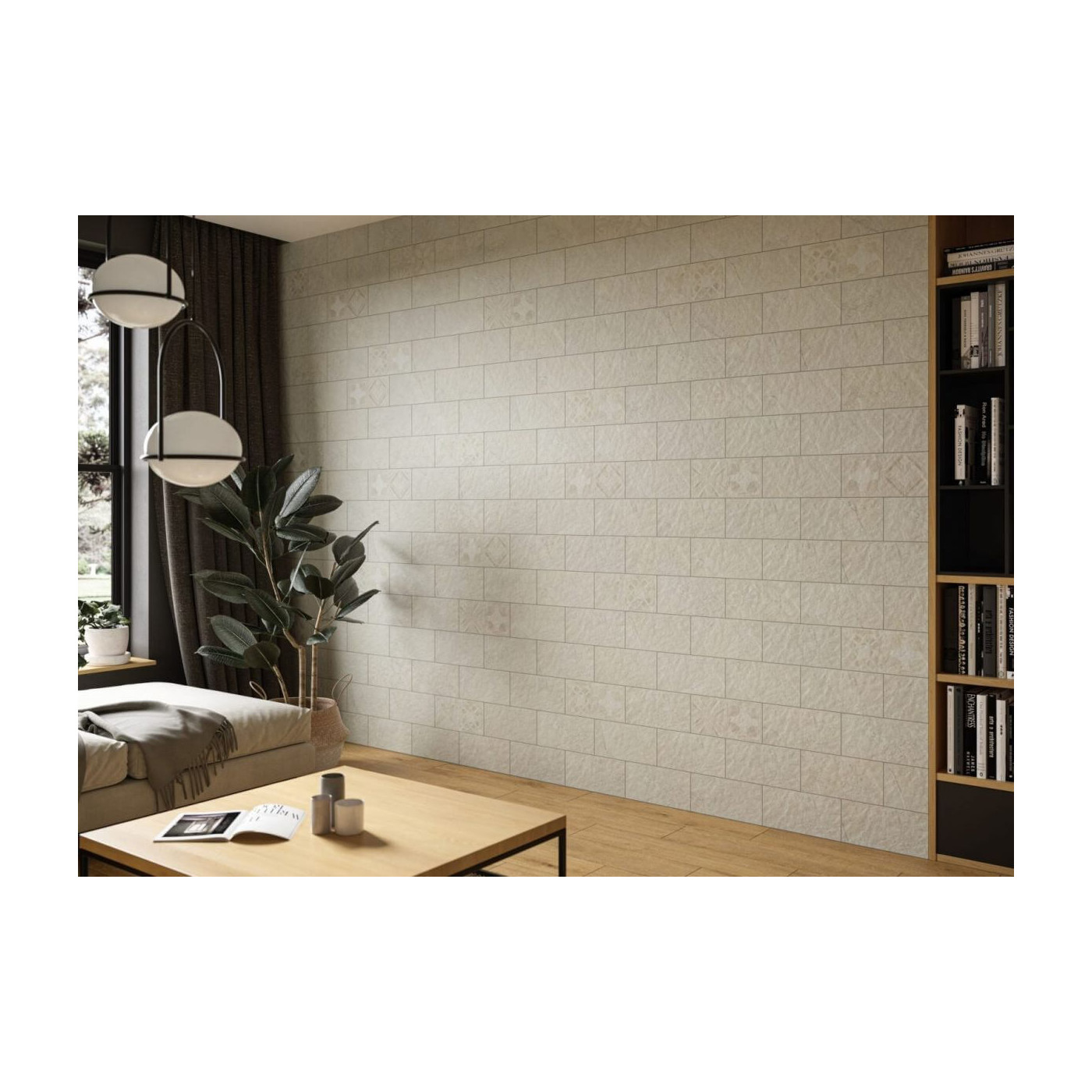 Płytka Torstone Bianco Dekor 14,8x30 Cerrad