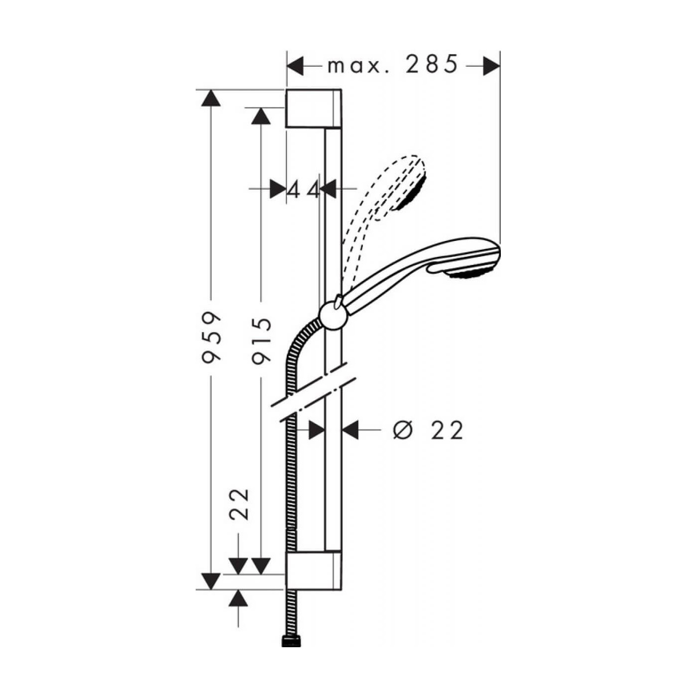 Zestaw Prysznicowy Crometta 85 Multi 27766000 Hansgrohe