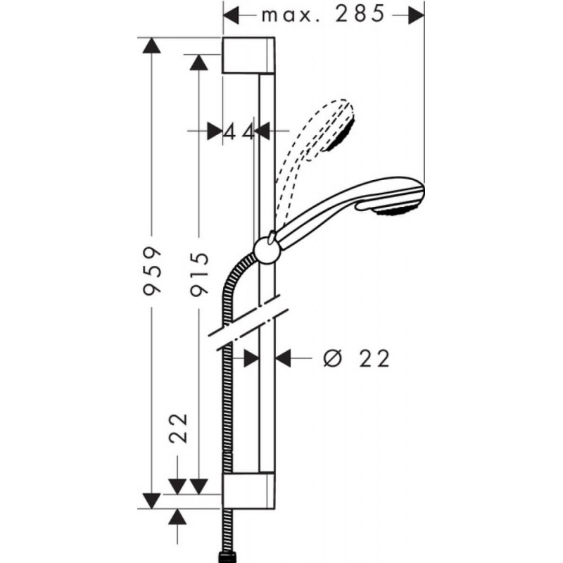 Zestaw Prysznicowy Crometta 85 Multi 27766000 Hansgrohe