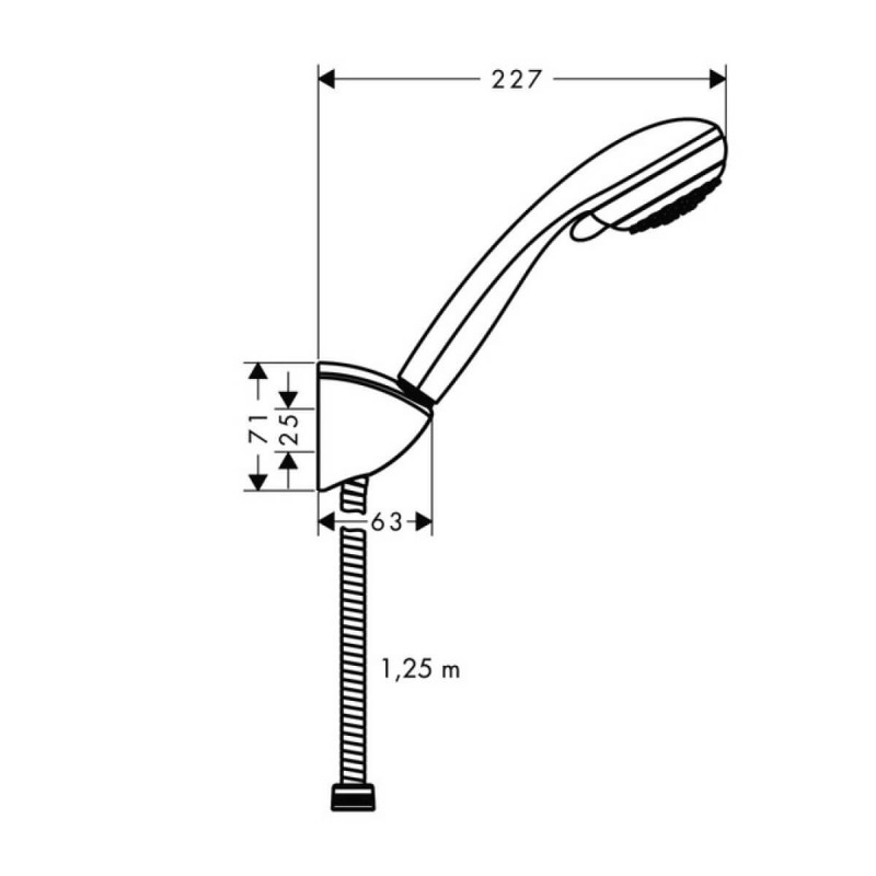 Zestaw prysznicowy Crometta 85 Vario/Porter'c Chrom 27558000 Hansgrohe