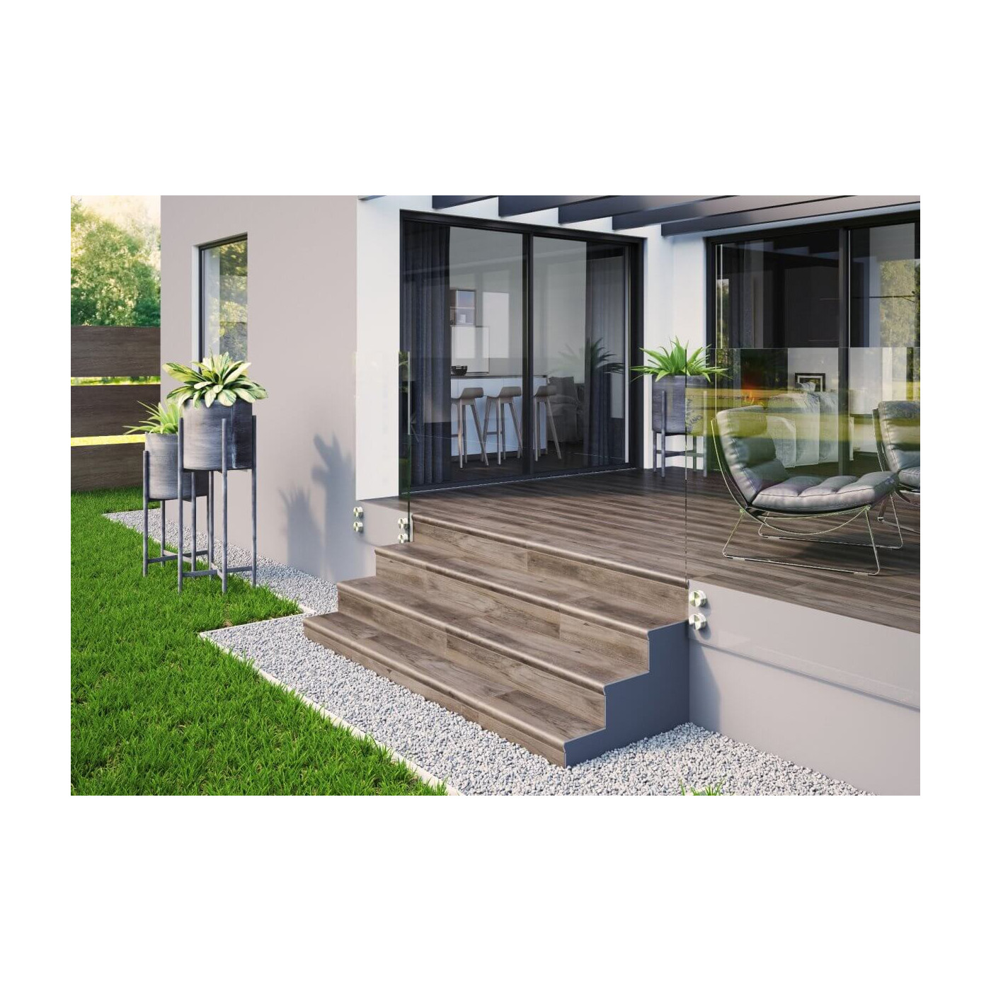 Stopnica V-shape Mattina Beige 32x120,2 Cerrad