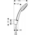 Zest. Prysznicowy Croma 100 Multi/Porter S 125cm Chrom 27593000 Hansgrohe