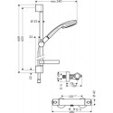 Zestaw Prysznicowy Croma 100 Multi/Unica 27086000 Hansgrohe